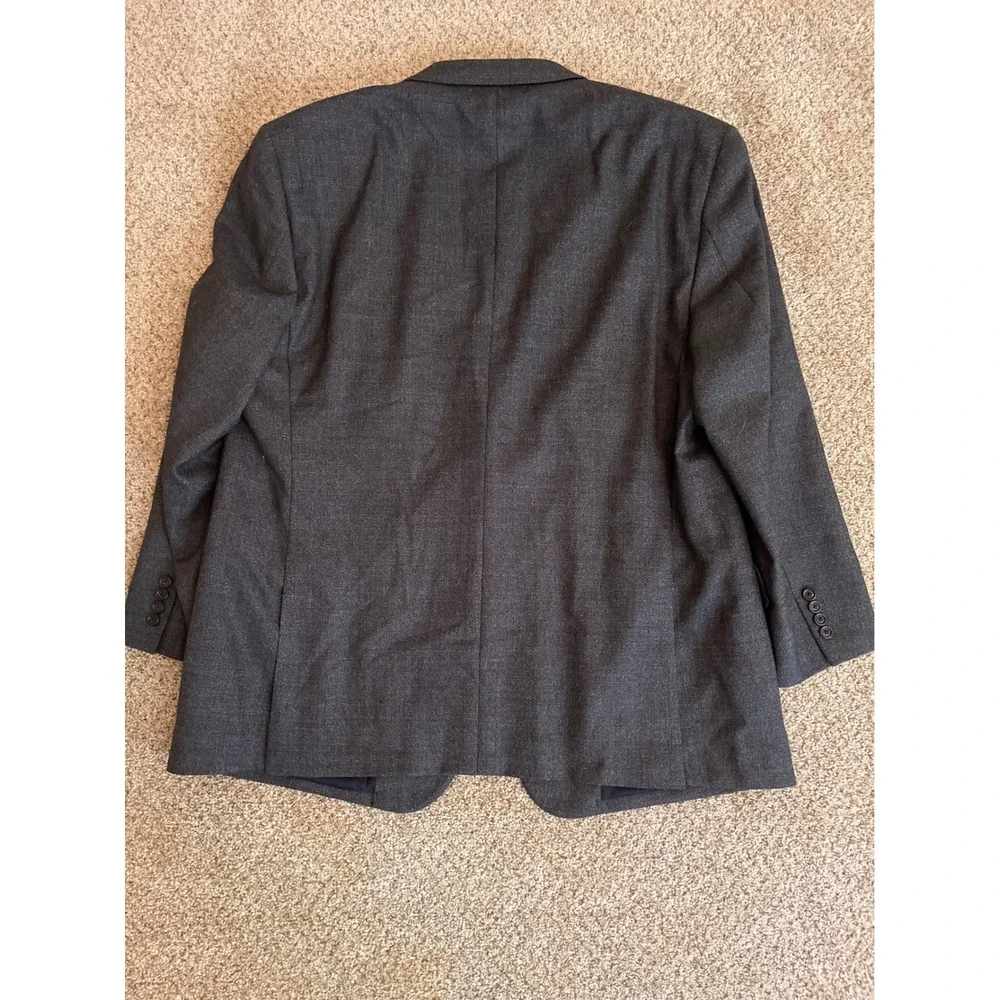 Jos. A. Bank Mens Blazer 50R Charcoal Gray Two Button Tailored Fit Suit Jacket